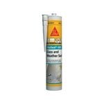 Sika 300ml Sikaseal 300 Glass And Weather Seal Silicone Sealant - Transparent