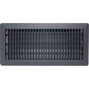 Accord 15 x 35cm Charcoal Metal Louvered Floor Vent