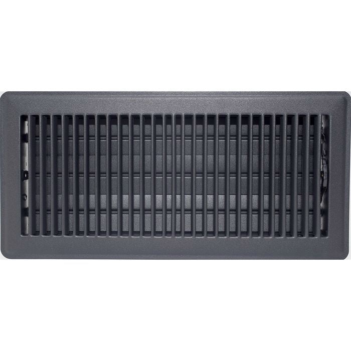 Accord 15 x 35cm Charcoal Metal Louvered Floor Vent