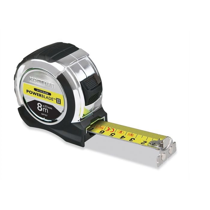 Komelon 27mm x 8m Hi-Vis Tape Measure