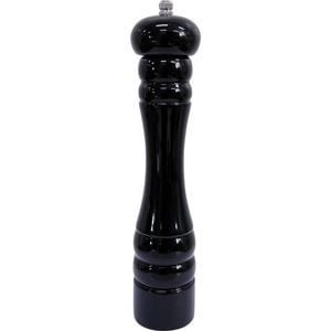 LVD Timber Wooden Sleek Tall Salt/Pepper Grinder Large 5x5x27cm Black