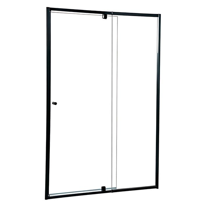 Rick McLean's 880-970mm Black Smart Pivot Adjustable Showerscreen - Front Only