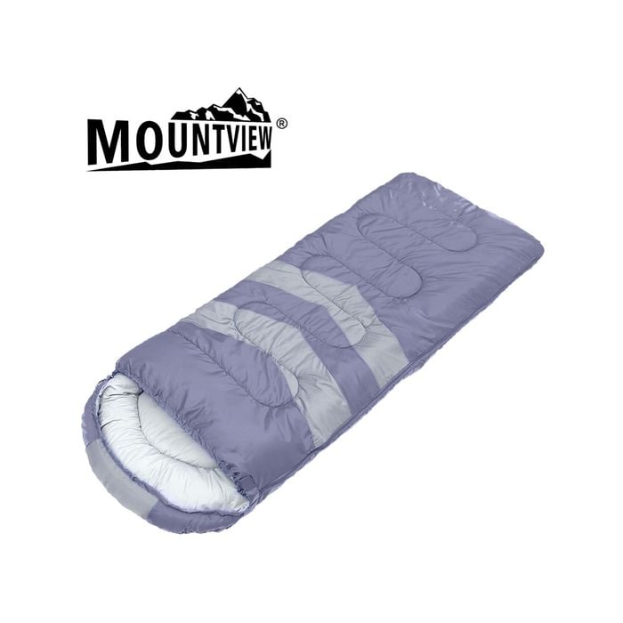 Mountview Camping Sleeping Bag -10℃ Single Grey