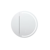 Attica 800mm Matte White Rolo Oval LED Shaving Cabinet With Powerpoint