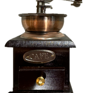Authentic Wooden Coffee Pepper Grinder Vintage Style Bean Mill Large