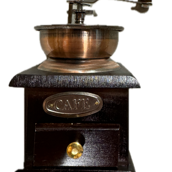Authentic Wooden Coffee Pepper Grinder Vintage Style Bean Mill  Large