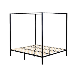 Palermo 4 Four Poster King Bed Frame in Black
