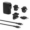 Belkin Boostcharge Charger 25w W/ Power Bank 5k & Adapter Kit - Black