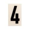 Sandleford 85 x 55mm 4 Black and White Self Adhesive Numeral