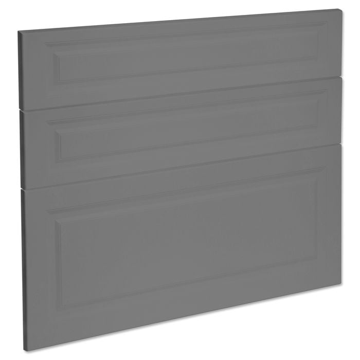 Kaboodle 900mm Smoked Grey Heritage 3 Drawer Panels