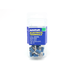 Narva 4mm Blue Electrical Terminal Male Blade Connector - 14 Pack