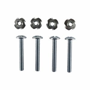 Everhang M8 x 60mm Zinc Plated Tee Nut and Bolt - 4 Pack