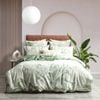 Renee Taylor Bentley Cotton Jacquard Super King Quilt Cover Set Sage Green