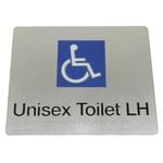 Bradley Unisex Toilet LH Braille Sign