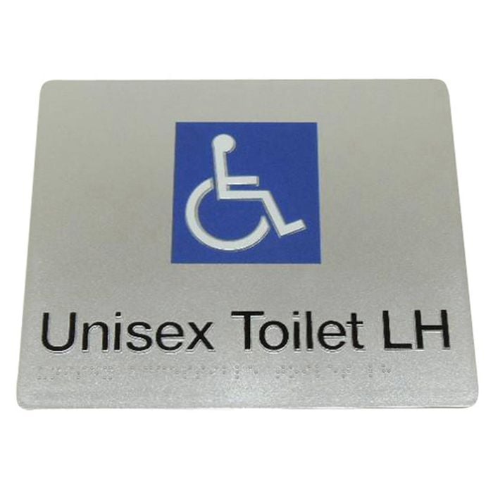 Bradley Unisex Toilet LH Braille Sign