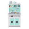 Teamson Kids Little Chef Madrid Classic Wooden Play Interactive Kitchen Gray / Mint
