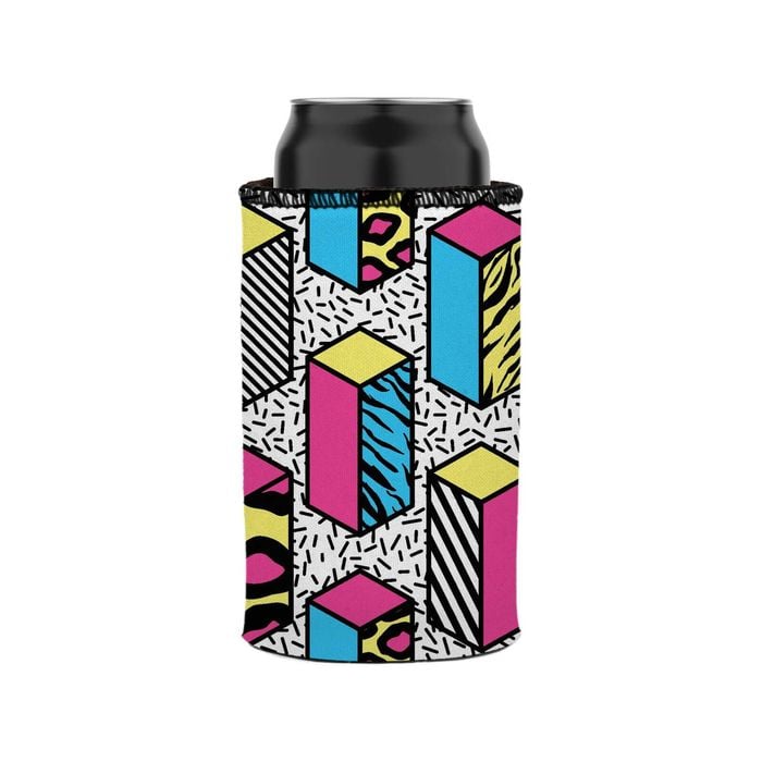 Stubbyz 80s Allover Stubby Cooler Slim