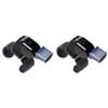 2PK Fox 40 Summit Mini CMG Whistle Sports Accessory w/ Fingergrip Black