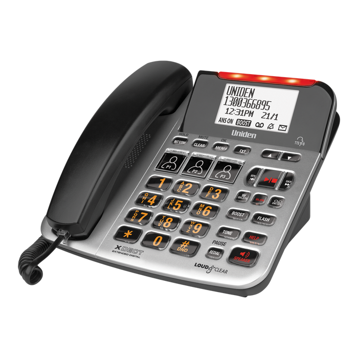 Uniden SSE47 Sight Sound Enhanced Corded and Cordless