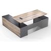Modern Furniture PHOENIX Sit & Stand Electric Lift Executive Desk220cm Oak&Black