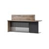 Modern Furniture AFTAN 180cm Reception Desk Right Panel - Warm Oak & Black