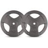 CORTEX 20kg Tri-Grip 25mm Standard Plate (Pair)  Weight Lifting Weight Plate Bars Home Gym Set