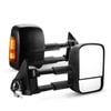 Pair Extendable Towing Mirrors for Isuzu D-MAX DMax 2007-2011 Black