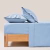 Dreamaker 250tc Cotton & Recycled Polyester Blend Sheet Set Pale Blue King Bed