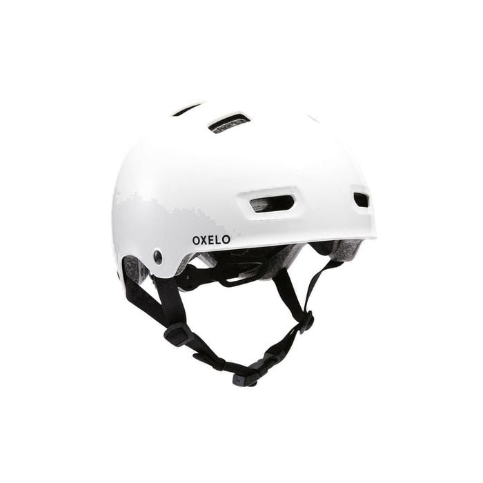 Decathlon - Inline Skating Skateboarding Scootering Helmet Mf500 - White - M/55-59Cm