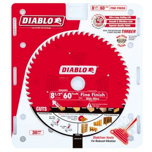 Diablo 216mm 60T Fine Finish Circular Saw Blade