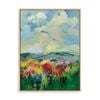Artey | Green Meadow II - Framed Canvas - Natural Frame - 90 x 120cm