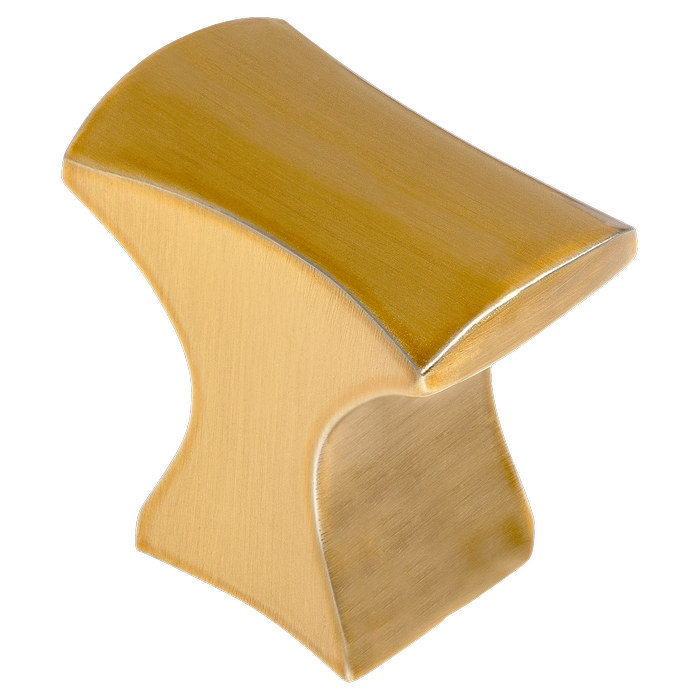 Kaboodle Brushed Gold Amber Knob Cabo Kitchen Handle