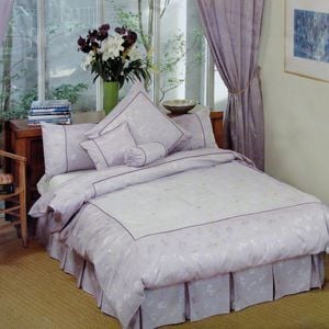 Phase 2 Sophia Lilac Voile Jacquard Quilt Cover Set Single