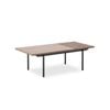 Modern Furniture TOZZI Rectangular Coffee Table 120cm - Walnut & Black