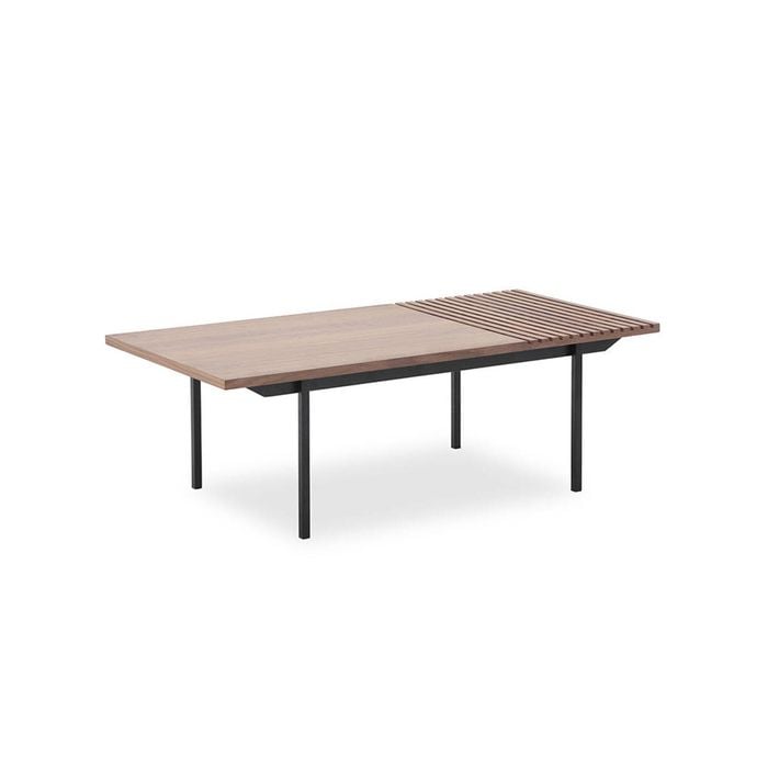 Modern Furniture TOZZI Rectangular Coffee Table 120cm - Walnut & Black