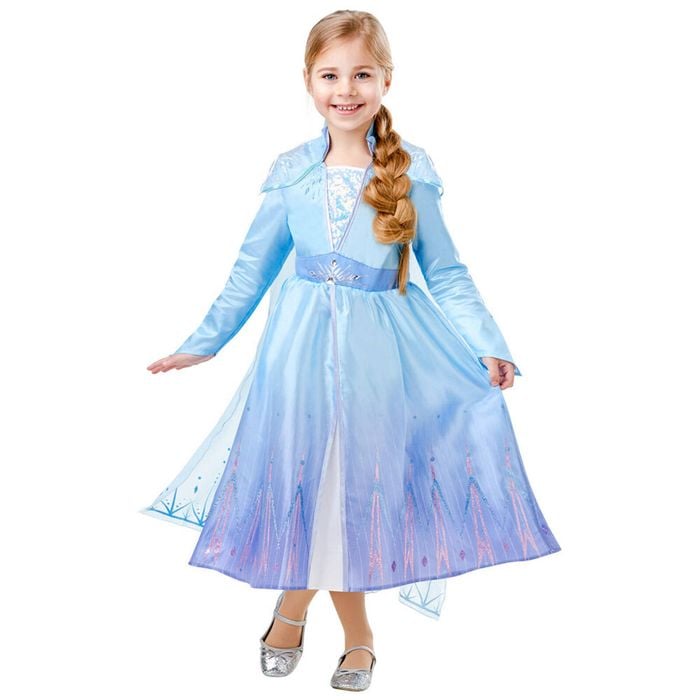 Disney Elsa Frozen 2 Deluxe Girls Dress Up Character Party Costume Size 6-8yr