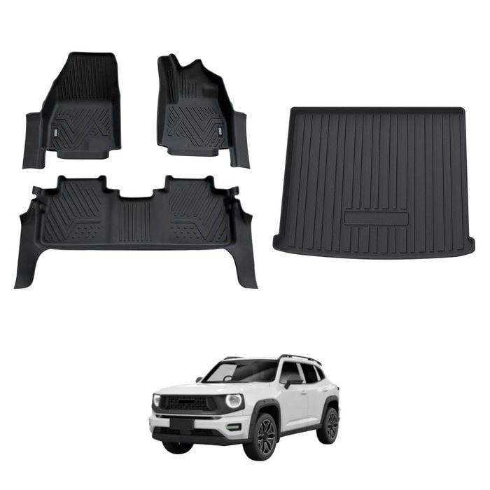 AUSGO Floor Mats & Boot Liner Set for GWM Haval H7 2025-Onwards Car Floor Liners Cargo Mat