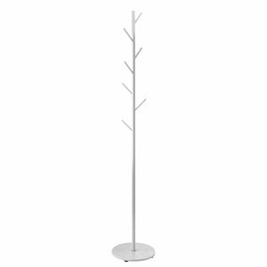 Luxsuite White Coat Stand Garment Rack Hall Storage Shelf Hook Hanger