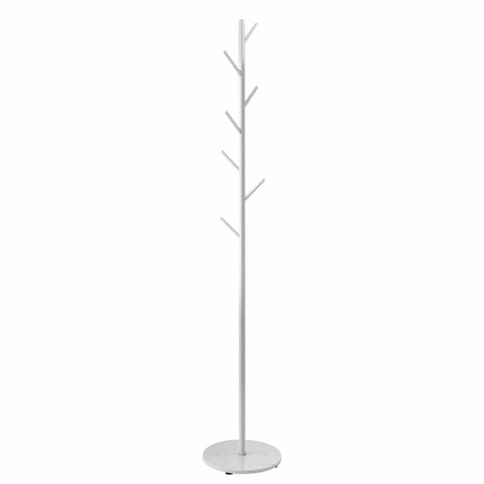 Luxsuite White Coat Stand Garment Rack Hall Storage Shelf Hook Hanger
