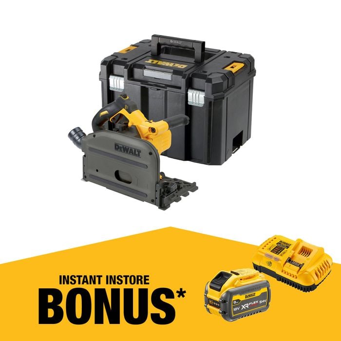 DeWALT 54V 165mm FlexVolt XR Cordless Plunge Saw DCS520NT-XJ - Bare Unit