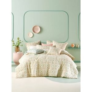 Linen House Amaya Cotton Bed Cover 240x260cm - Pink