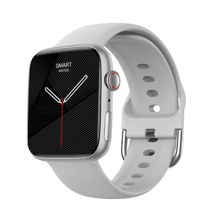 Smart Watch With Wireless Charging & Bluetooth Calls (grey)