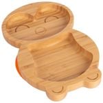 Tiny Dining Bamboo Penguin Baby Feeding Plate with Suction Cup