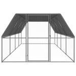 Andala Pets Outdoor Chicken Cage 3x8x2 m Galvanised Steel
