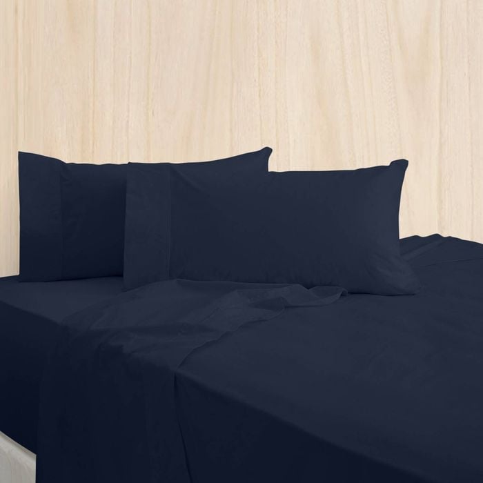 Bas Phillips Bamboo Cotton 400tc Bed Sheet Set W/pillowcase King Blue Dream