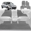 6D Diamond Car Floor Mats for Mazda 2 2014-Current-Full Set-Grey-Outback GT