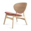 Modern Furniture POLARA 64x81cm Lounge Chair - Oak & Salmon