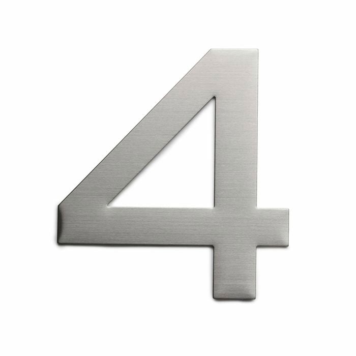 Sandleford 150mm Stainless Steel Plaza House Number 4