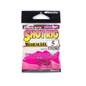 Decoy Worm 10 Drop Shot Wacky Fishing Hook 5