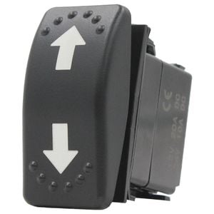 Switch Boss Dual Red LED Laser Etched Rocker Switch - Arrows (Momentary Up/Down)